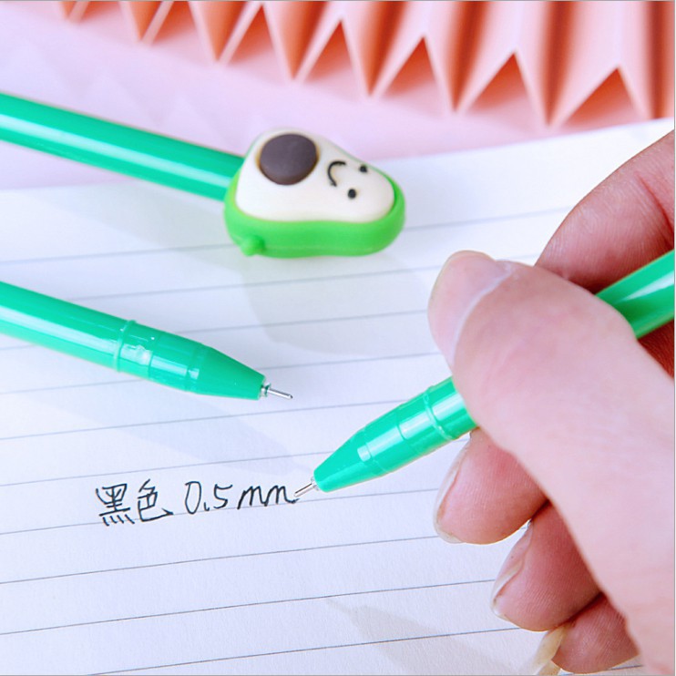 Bút gel cute hình bơ / trái cây / hoạt hình
