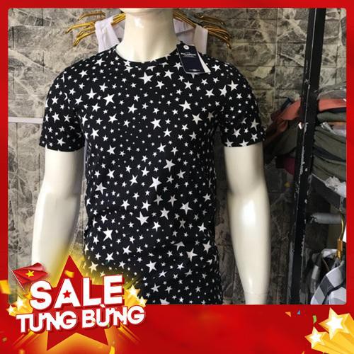 Áo thun tay cộc họa tiết p&b - Hàng nhập khẩu