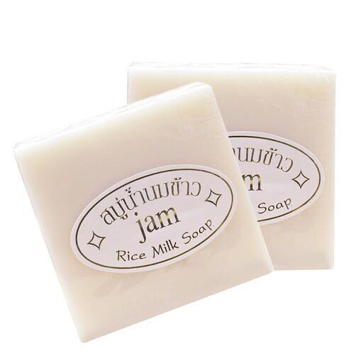 (Có Quà Tặng) Xà Phòng Cám Gạo, Xà Phòng Kích Trắng Thái Lan Jam Rice Milk Soap Mẫu Mới Nhất ( vuông ) - Siêu Thơm | BigBuy360 - bigbuy360.vn
