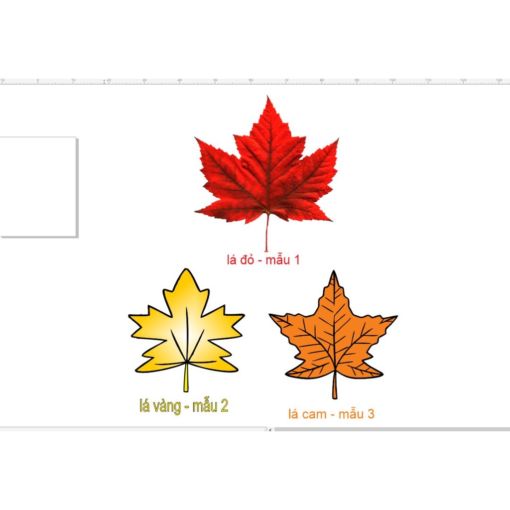 TEM DECAL HÌNH LÁ MÀU SẮC NỔI BẬT DÁN TRANG TRÍ XE Ô TÔ, XE TẢI.