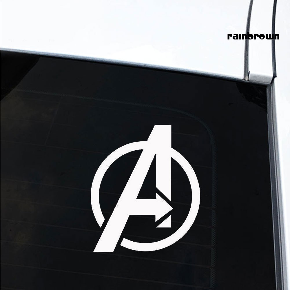 Miếng dán trang trí xe hơi / laptop hình logo nhân vật Avengers