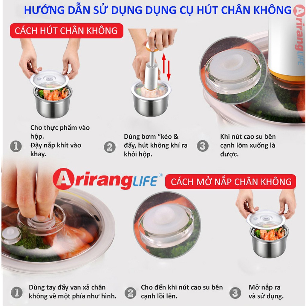 Hộp Hâm Nóng Arirang Life EL-ALS263 (Tím)