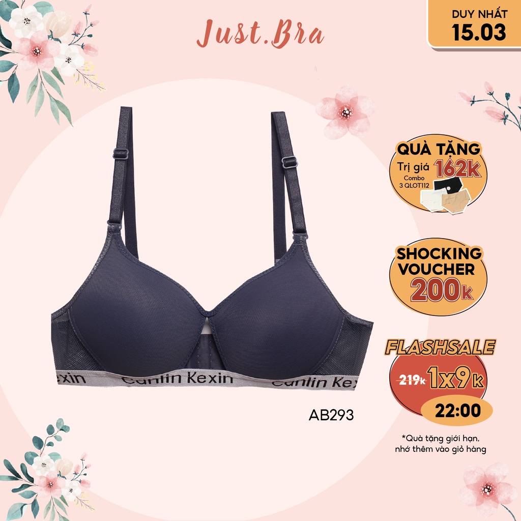 [Mã WABRJB031 giảm 10% đơn 99k] Áo ngực Just Bra mút mỏng bàn tay không gọng AB293
