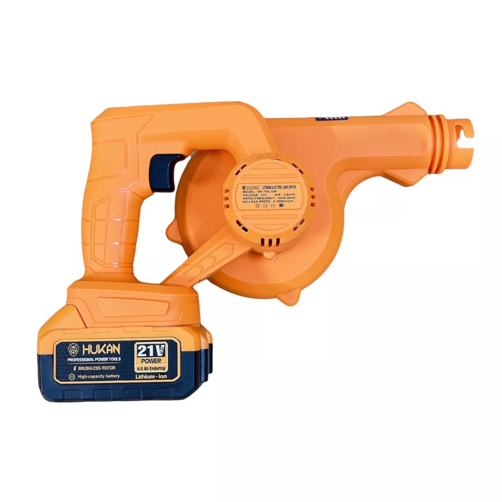Máy hút thổi bụi chạy pin Thương hiệu HUKAN HK-HK755LION lực cực mạnh cho hiệu quả cao có bán thân máy
