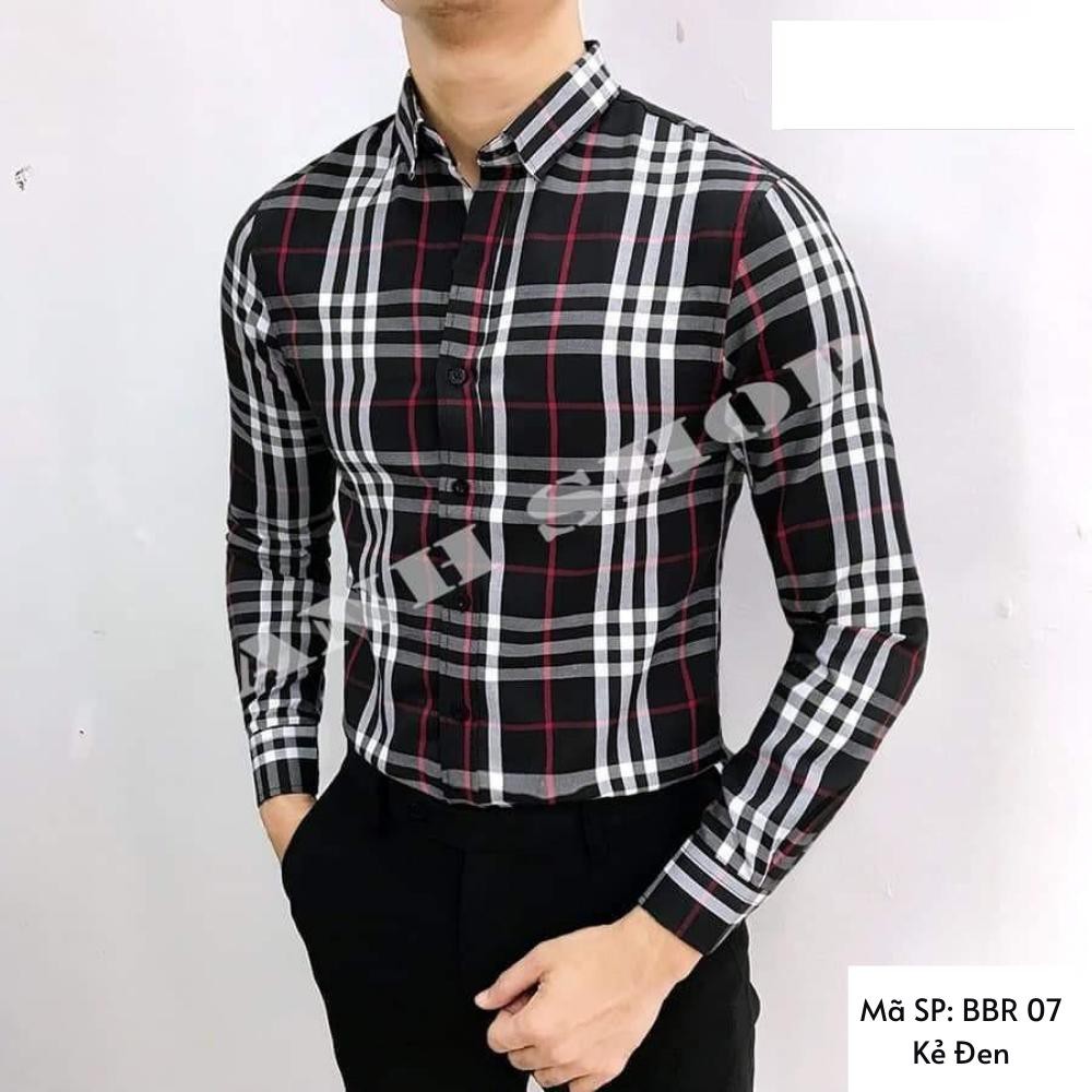 Áo sơ mi nam dài tay BBR kẻ nhiều màu,chất cotton thoáng mát, không nhăn, không bai xù, Hàng Cao Cấp | BigBuy360 - bigbuy360.vn