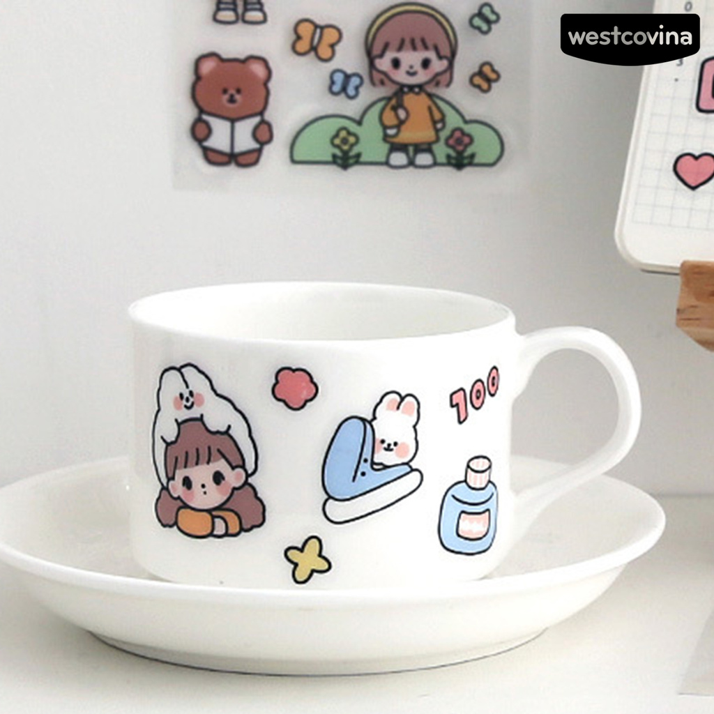 Bộ 100 miếng dán họa tiết nhân vật hoạt hình đáng yêu