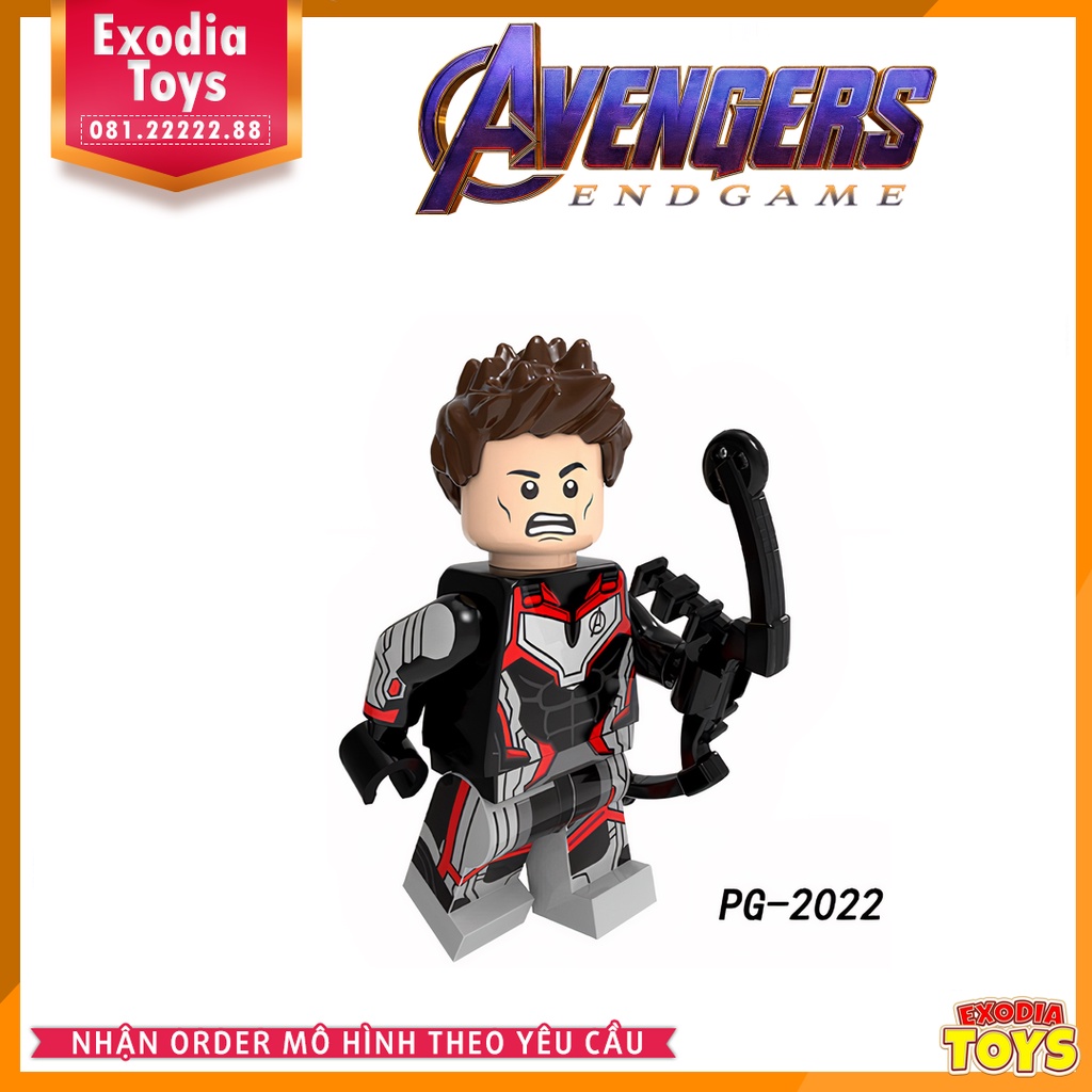 Xếp hình Marvel Minifigure Nhân vật siêu anh hùng Avengers Endgame- Đồ Chơi Lắp Ghép Sáng Tạo - POGO PG8232