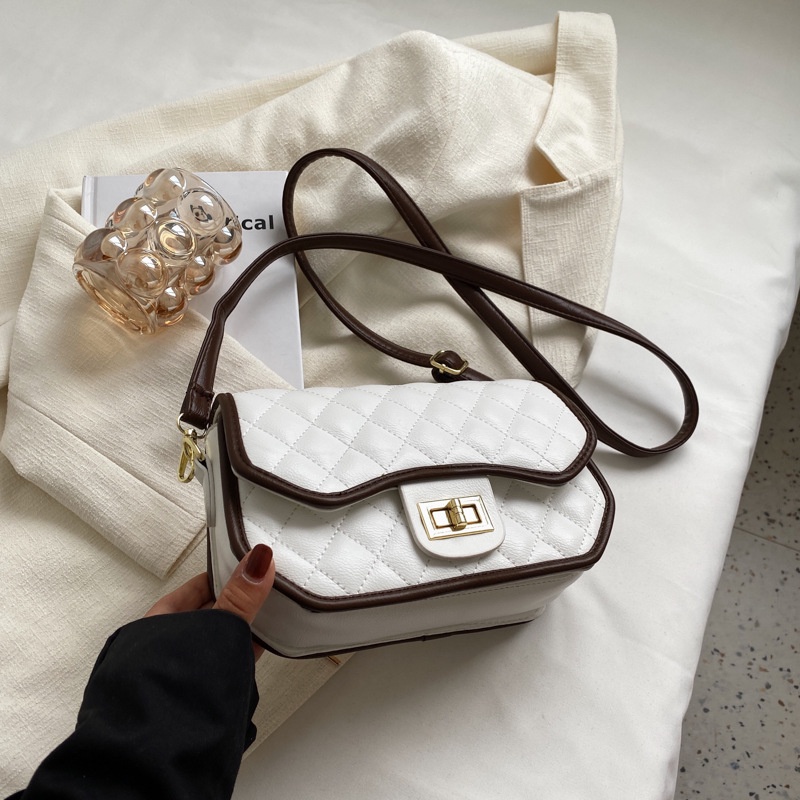 Túi đeo vai IELGY dáng vuông size nhỏ thêu họa tiết độc đáo thời trang cho nữ