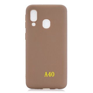 Samsung A10 A30 A40 A50 A60 A70 A80 Simple solid color silicone phone case