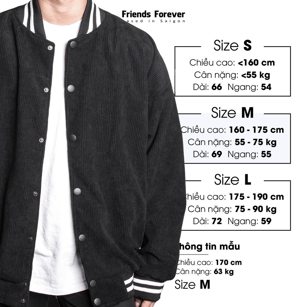 Áo Khoác OVERSIZE FF CODUROY VARSITY JACKET | BigBuy360 - bigbuy360.vn