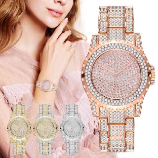 Đồng hồ nữ dây thép không gỉ đính đá sang trọng