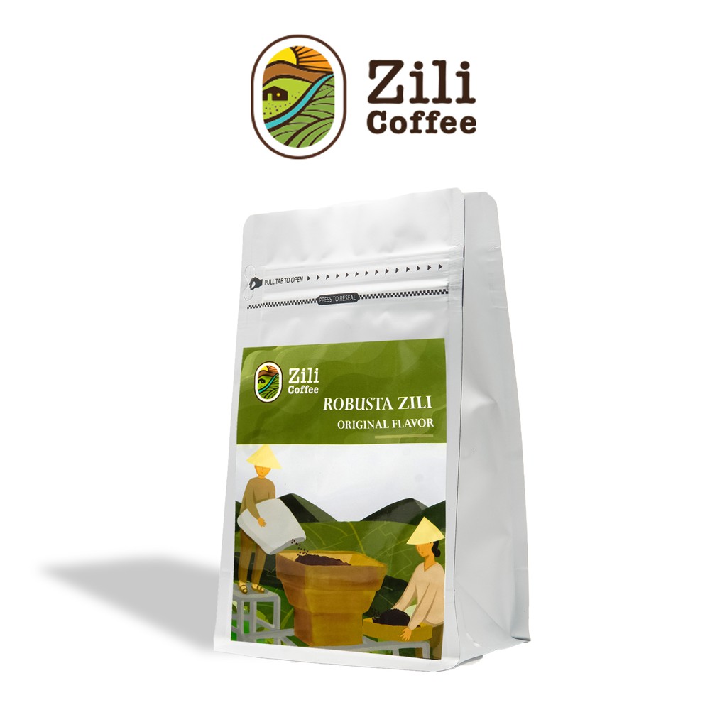 Cà phê nguyên chất  Robusta Zili (Natural) [Trải Nghiệm Khám Phá] Hương trái cây nhẹ, đậm đắng nhẹ, ngọt hậu [Túi 250g] | BigBuy360 - bigbuy360.vn