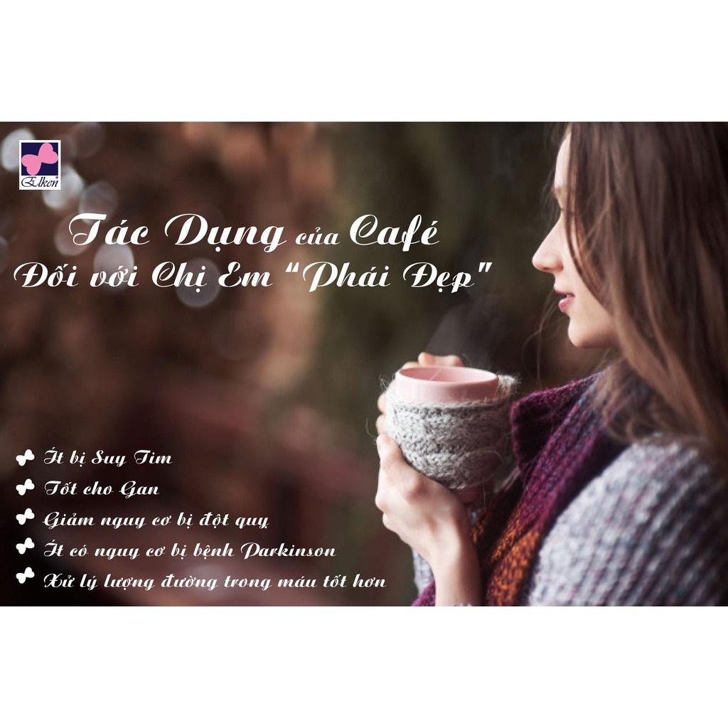 [Chính hãng] Cà phê hòa tan Elcafe Elken - Cafein cực thấp nhưng vẫn tỉnh táo sảng khoái nhờ nhân sâm và bạch quả | BigBuy360 - bigbuy360.vn