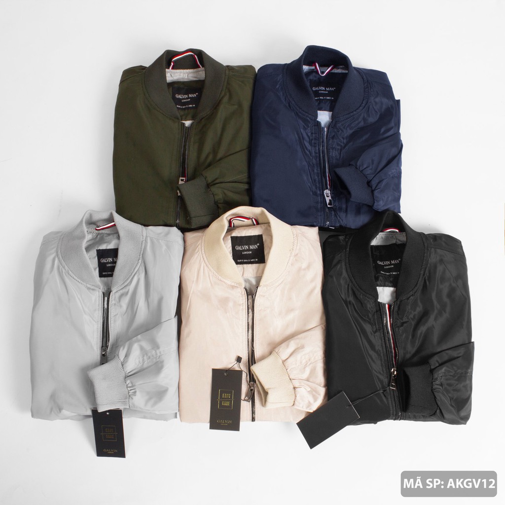 Áo khoác Bomber Galvin, khoác gió 5 màu AKGV12 - Leo Vatino