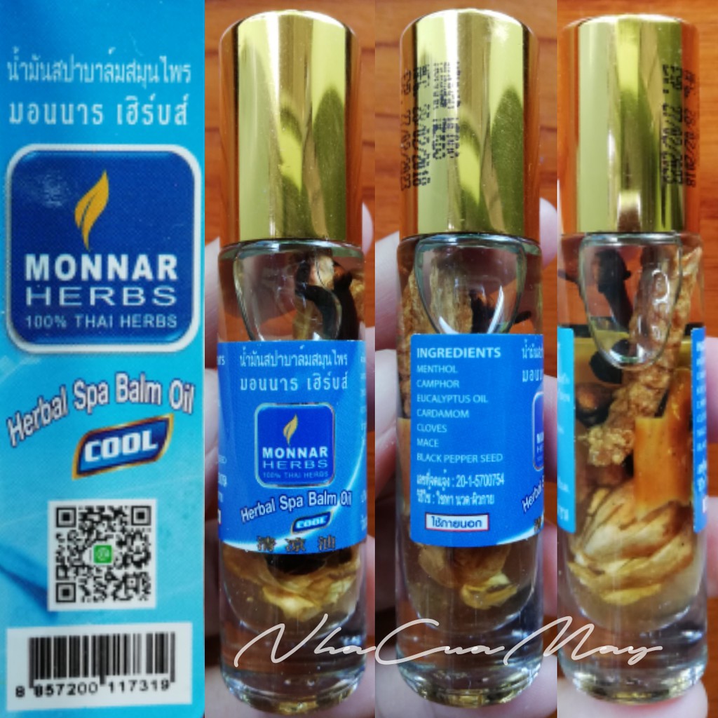 Dầu thảo dược MONNAR HERBS Cool Balm Thái Lan.