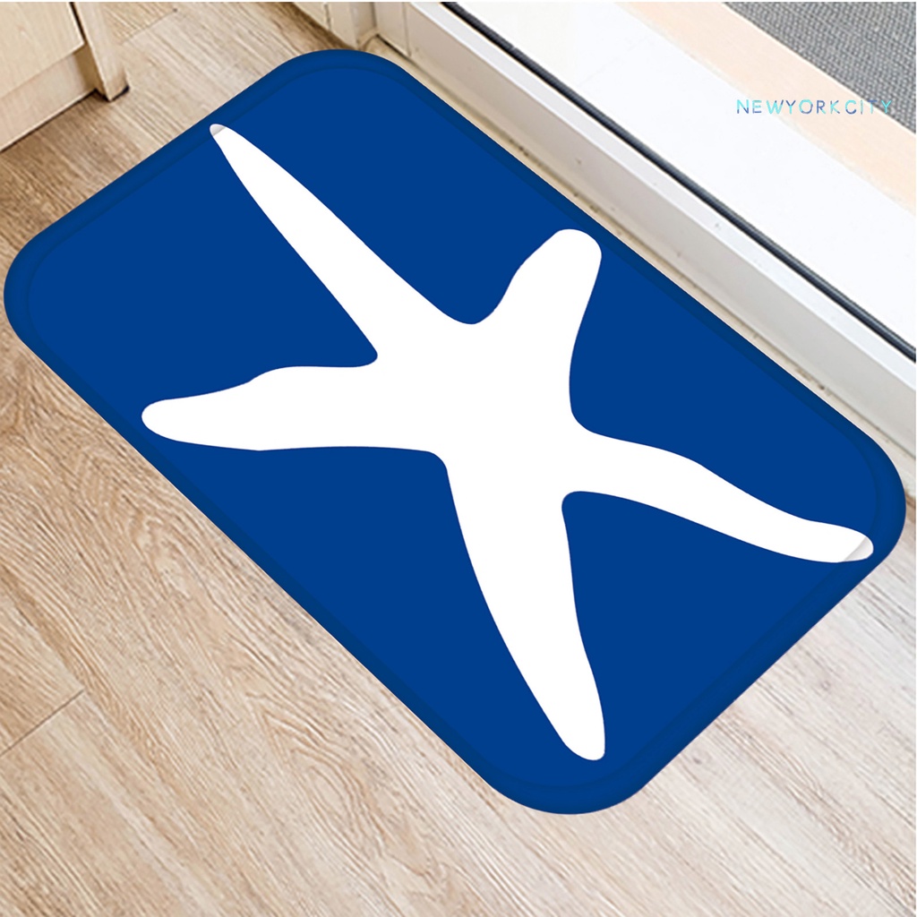 Thảm Chùi Chân Không Phai In Họa Tiết Trong Suốt Có Thể Giặt Sạch Cho Dorm