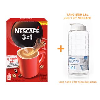  Combo 2 hộp cà phê hòa tan NESCAFÉ 3IN1 công thức cải tiến - vị Nguyên Bản (2 hộp x 20 gói x 17g)