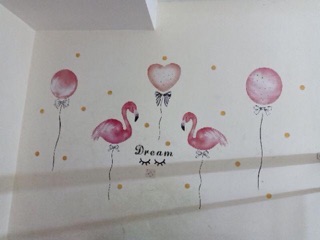 Decal trà sữa Hạc bong bóng cute