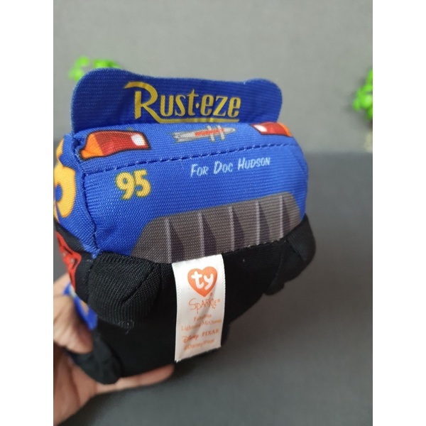 Gấu bông xe Mc queen xanh