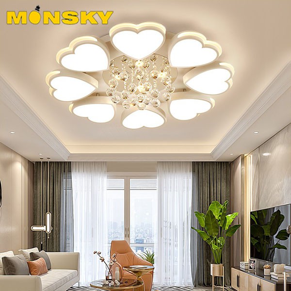 Đèn trần Led MONSKY VIKAMI 3 chế độ ánh sáng tiết kiệm năng lượng có điều khiển từ xa tiện dụng