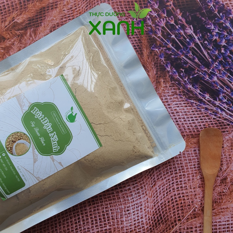 500Gr Bột Đậu Nành Nguyên Chất Rang Tay Không Đường - Thực Dưỡng Xanh