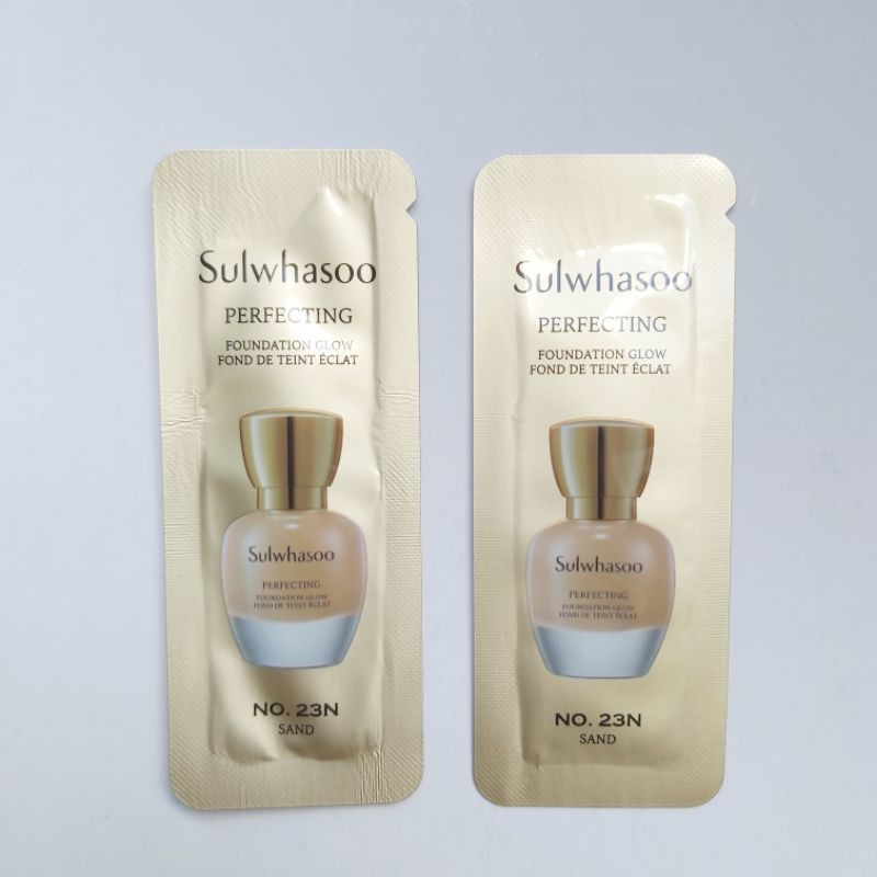 [Hot - 1ml Gói Sample Kem Nền Sulwhasoo Cho Lớp nền hoàn hảo và dưỡng trắng da Sulwhasoo Perfecting Foundation Glow 1ml.