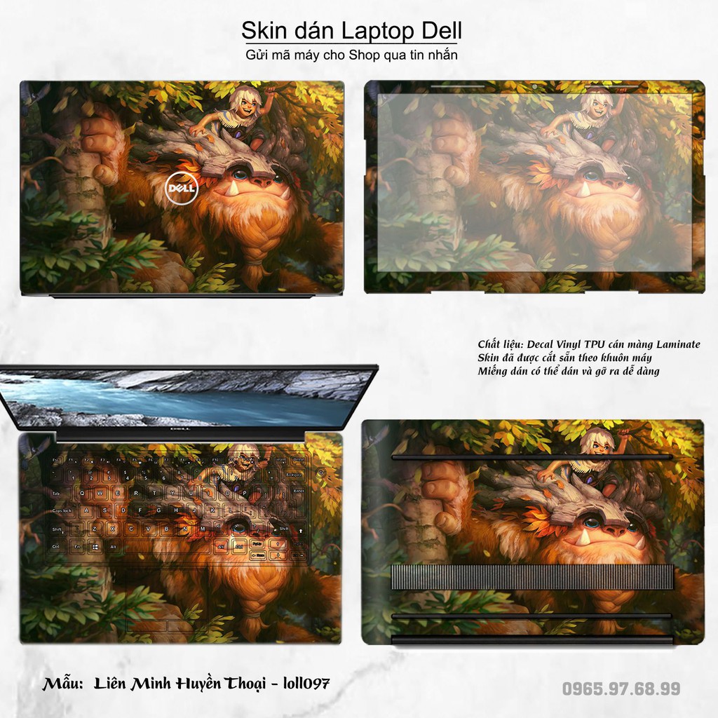 Skin dán Laptop Dell in hình Liên Minh Huyền Thoại nhiều mẫu 14 (inbox mã máy cho Shop)