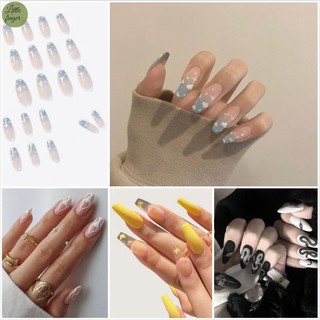[Hàng mới về] Bộ 24 móng tay giả trang trí thời trang