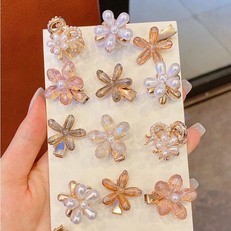 Kẹp Tóc Nhỏ Đính Ngọc Trai Tinh Xảo Phong Cách Hàn Quốc Mới Cho Nữ