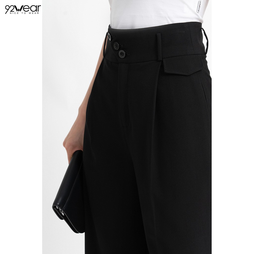 Quần âu công sở 92WEAR đủ màu, đủ size, ống rộng cạp cao QAW0925 | BigBuy360 - bigbuy360.vn
