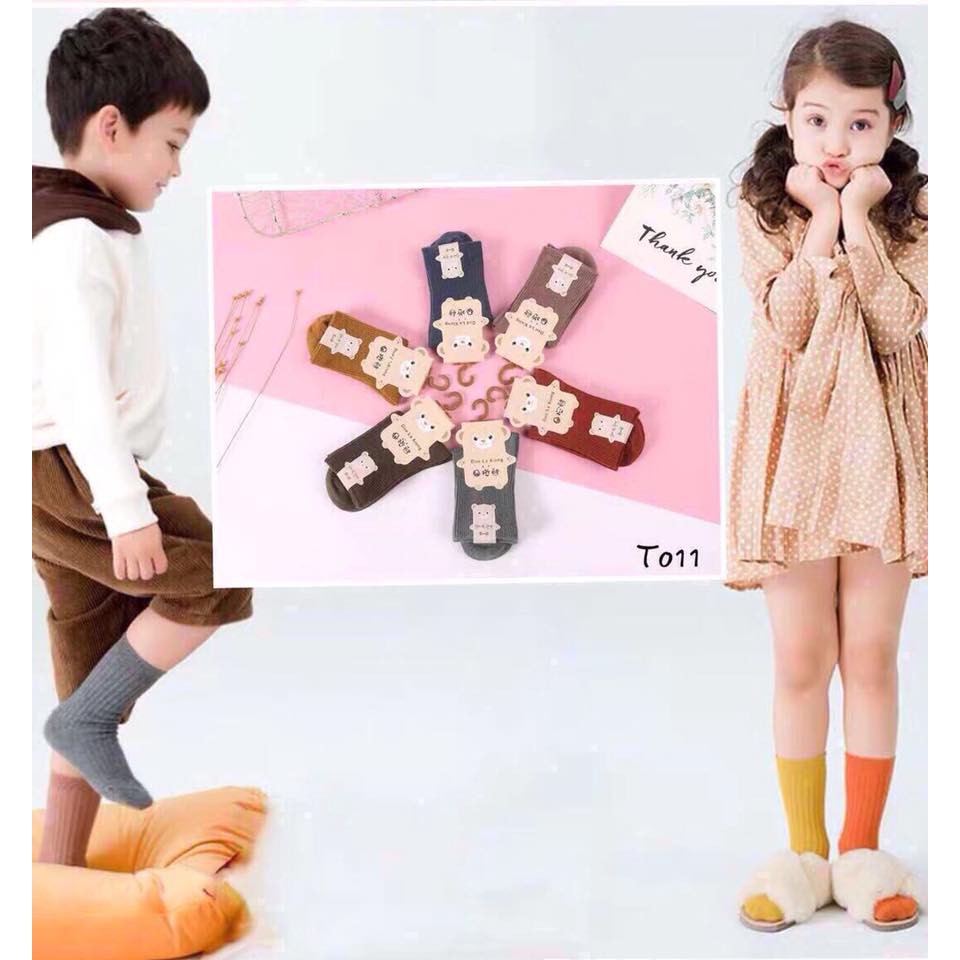 Tất cao cổ cho bé (7 đôi 1 set) mẫu mới về cam kết chất lượng. Vớ cho bé. vớ cao cổ. vớ ấm mùa đông, tất ấm cho con