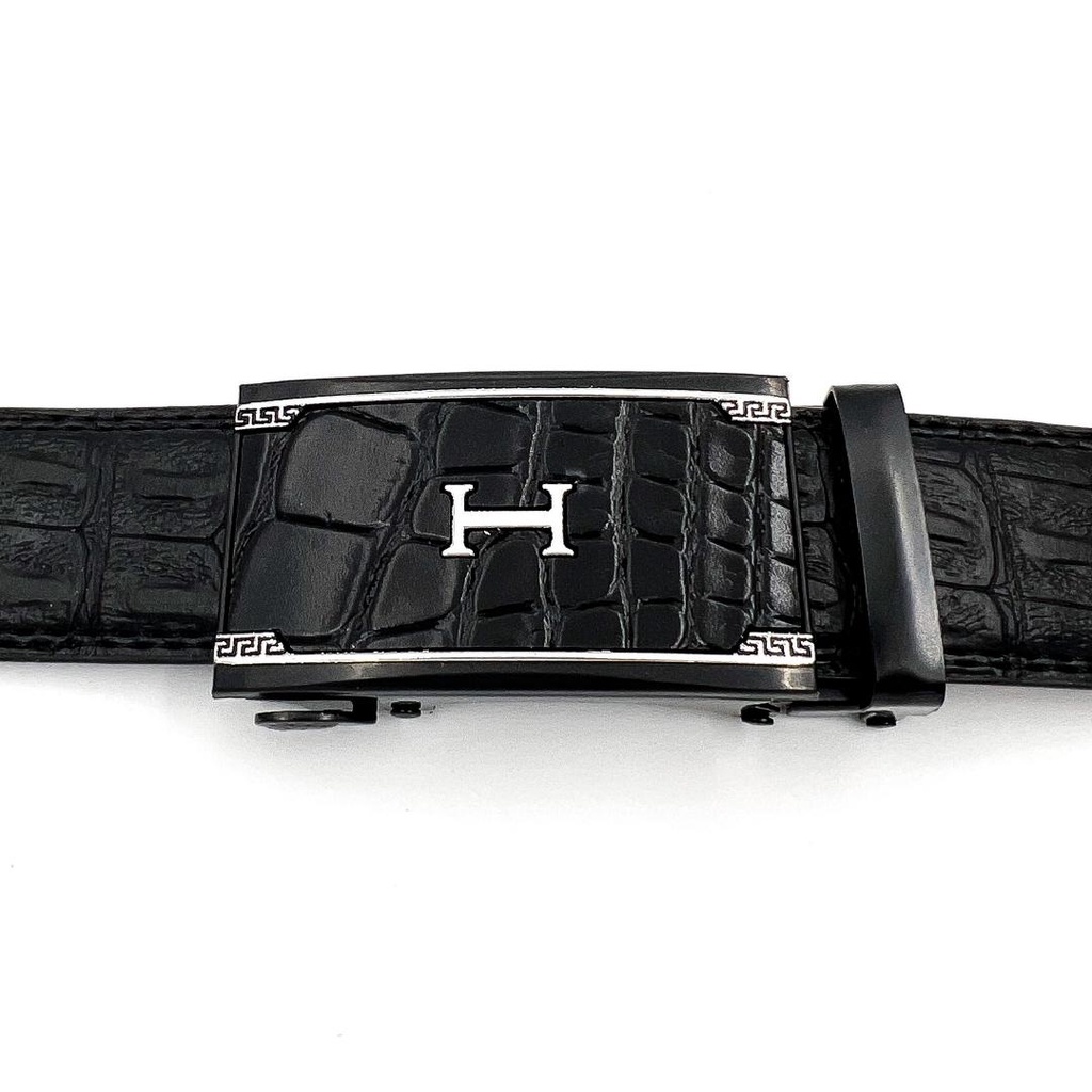 Thắt lưng nam vân da cá sấu khóa tự động phong cách sang trọng trẻ trung TL12