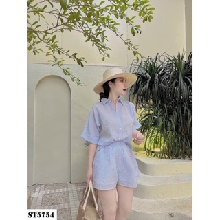 SET ÁO SƠ MI NÚT CÀI LƯNG KÈM ẢNH THẬT