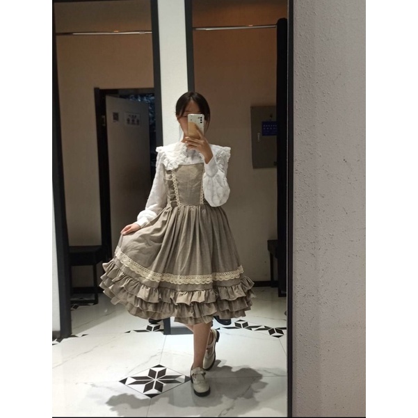 YAS0357-Váy Lolita retro JSK Tiny Garden