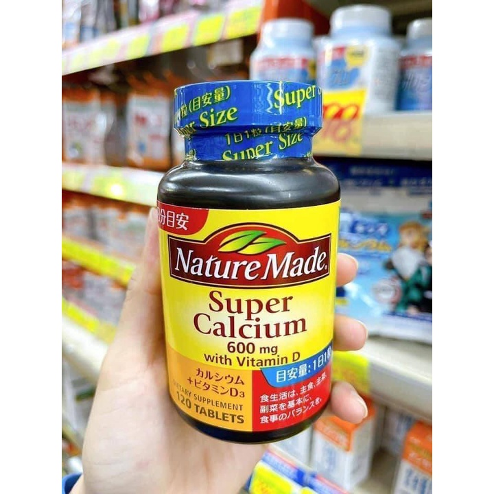 VIÊN UỐNG BỔ SUNG SUPER CANXI + VITAMIN D NATURE MADE - HỘP DÙNG 4 THÁNG
