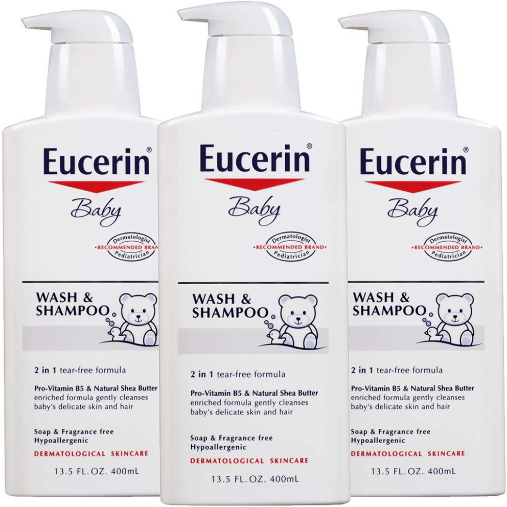 1211 [chợ sỉ ] EUCERIN SỮA TẮM GỘI DỊU NHẸ CHO EM BÉ 400ML BABY WASHLOTION 400ML