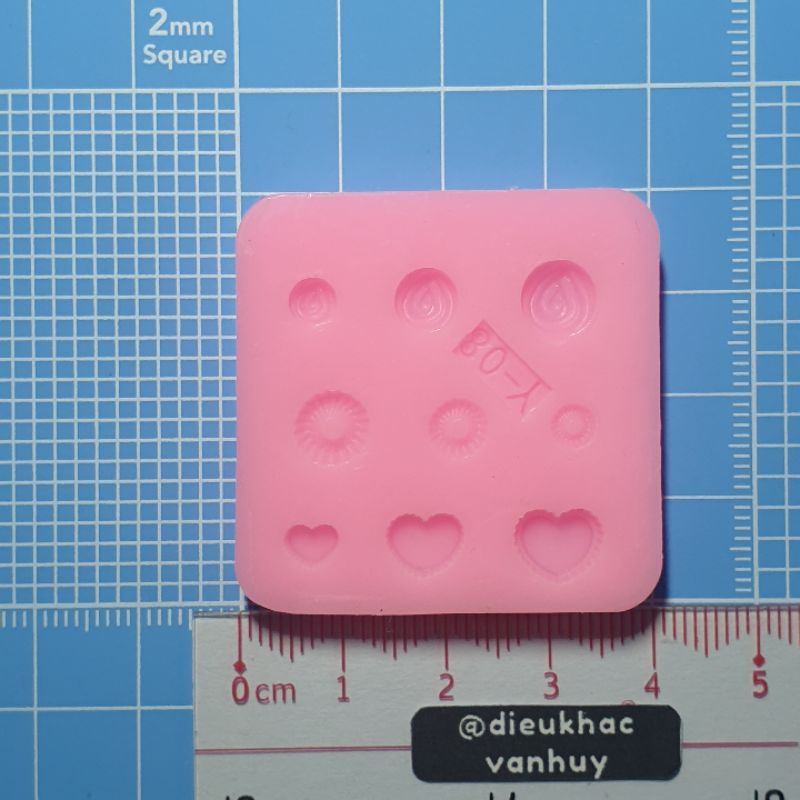 Khuôn nặn đồ chơi đất sét - resin [ Mini Food Y-08 ] 🎂🍩🍪