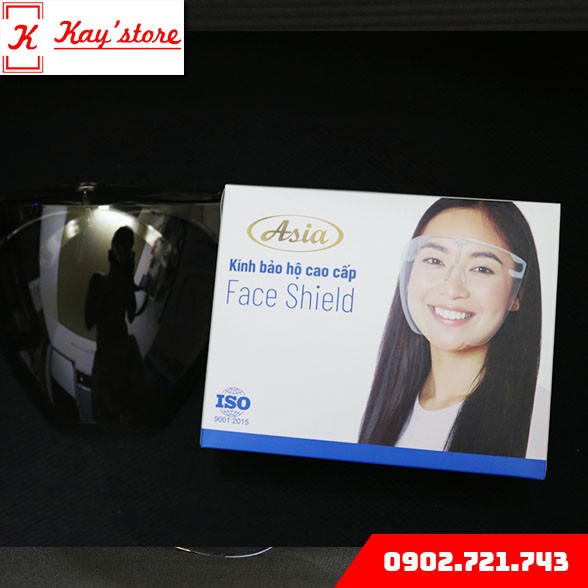 Kính chống giọt bắn ASIA phòng dịch có khả năng ngăn đọng hơi thở, sương và chống tia uv x400