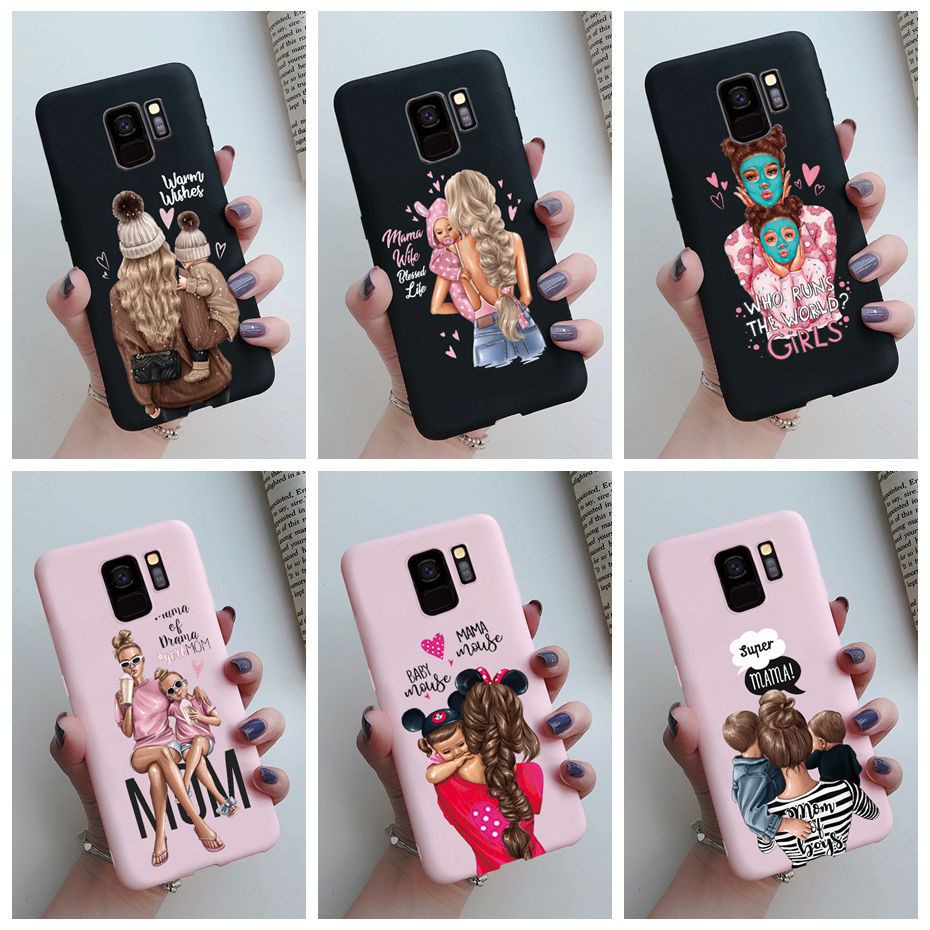 Ốp điện thoại TPU mềm chống sốc bảo vệ toàn diện in hình vẽ thời trang cho Samsung Galaxy S8 S9 Plus