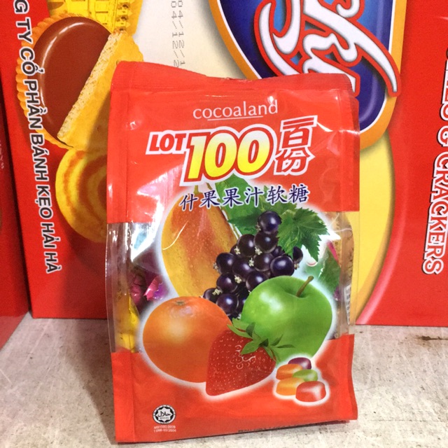 Kẹo dẻo hoa quả Lot 100 Malaysia