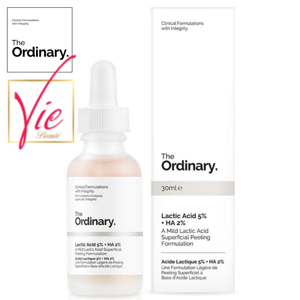 The Ordinary Lactic Acid + HA 2% - Tinh chất sáng da, mờ thâm The Ordinary