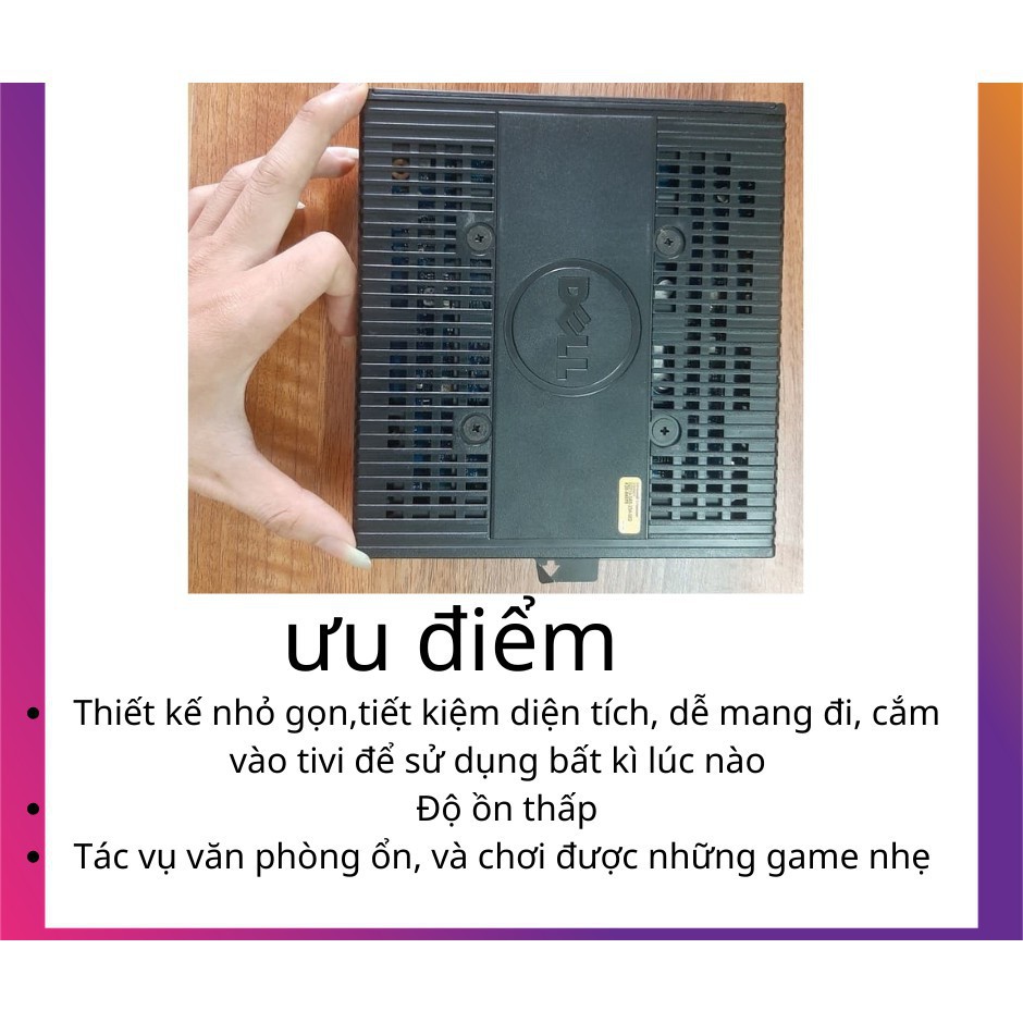 NEW]Case máy tính pc mini Dell D5020 RAM 4GB và 8G,SSD 120GB-Cây mini Gamming Cực khỏe chơi game văn phòng giải trí