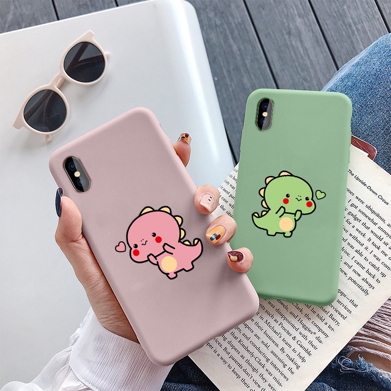 Ốp lưng IPhone Khủng long tim trơn 5/5s/6/6plus/6s/6splus/7/7plus/8/8plus/x/xr/xs/11/12/13/14/pro/max/plus/promax BVC805