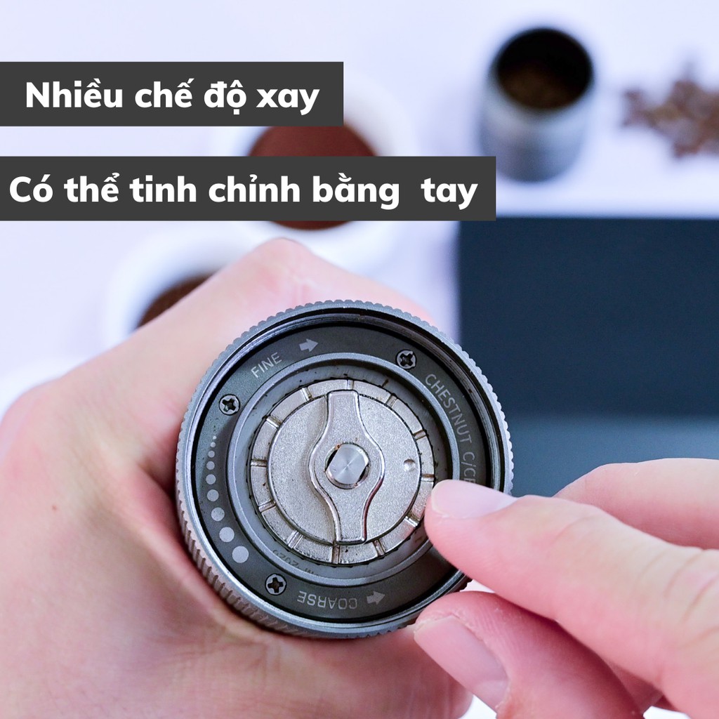 Máy Pha Cà Phê Mini Thủ Công Timemore Lite C2 2021 cối xay cafe rang xay cầm tay pha Espresso hàng chính hãng