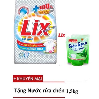 Bột giặt Lix Extra hương Hoa 5.5Kg