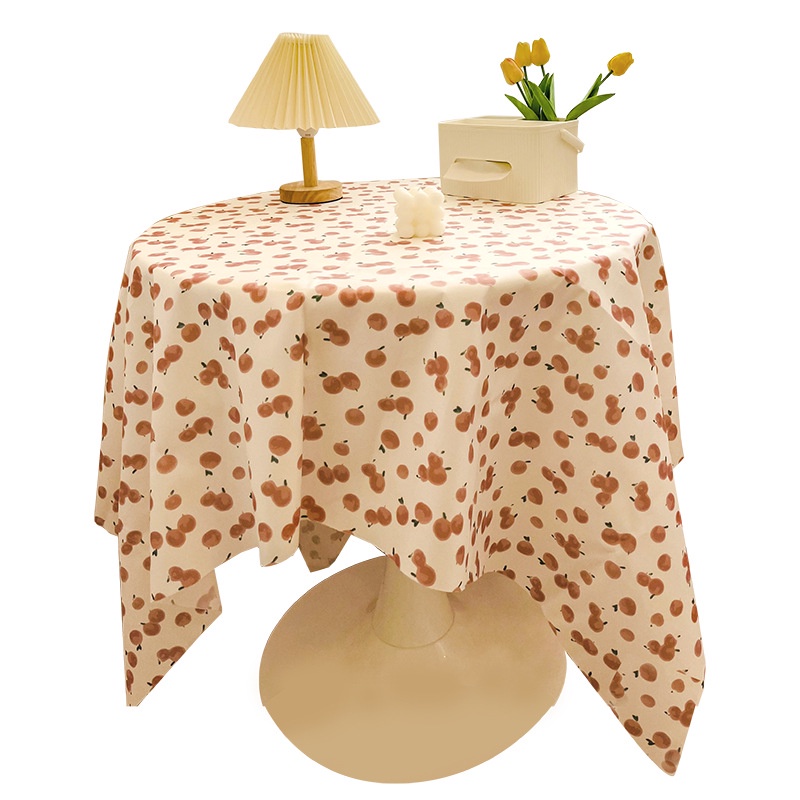 Khăn Trải Bàn Chống Bụi Họa Tiết Hoa Xinh Xắn 01