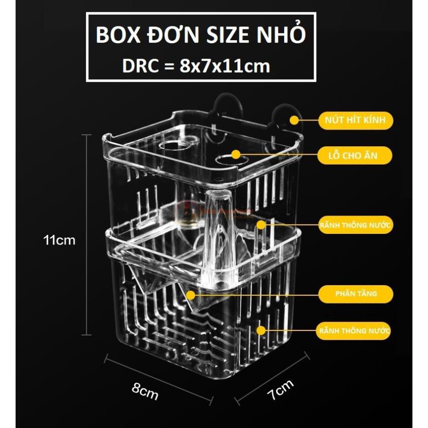 ☘ Box Cá/ Tép Acrylic | Lồng Dưỡng, Cách Ly Cá Tép cảnh