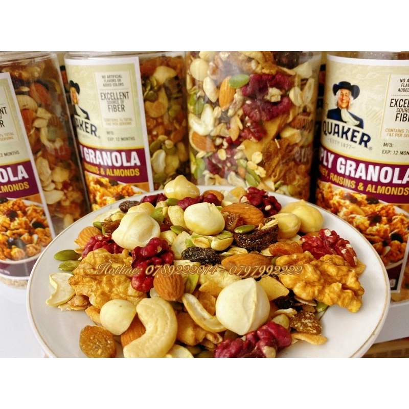 Ngũ cốc Granola siêu hạt 5% yến mạch vị Mật Ong 500gr