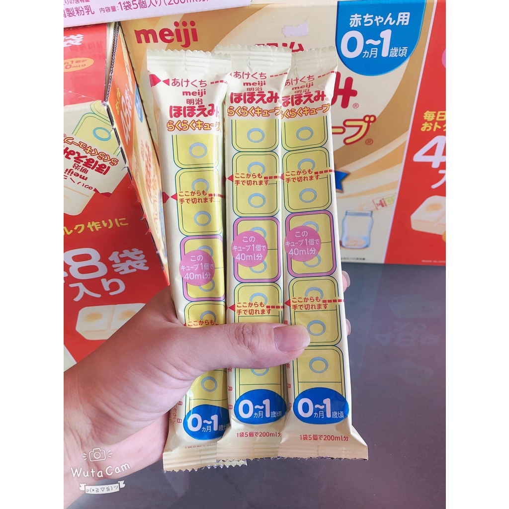 Sữa Meiji thanh cho bé số 0/1, thanh 27g date 2023