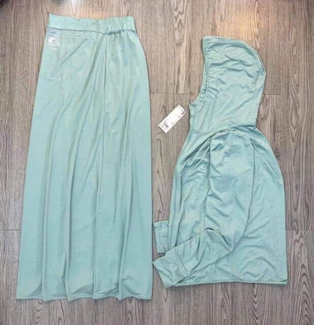 SET (Áo + Váy) Chống Nắng ⚡️FREESHIP⚡️ Chất Liệu Thun Thông Hơi- Chống Nắng- làm Mát | BigBuy360 - bigbuy360.vn